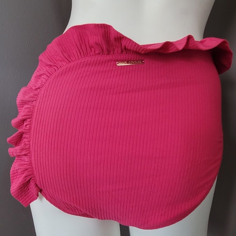 Juicy Couture Ruffle Bikini Bottom Raspberry Flutter Size Large - Picture 4 of 11